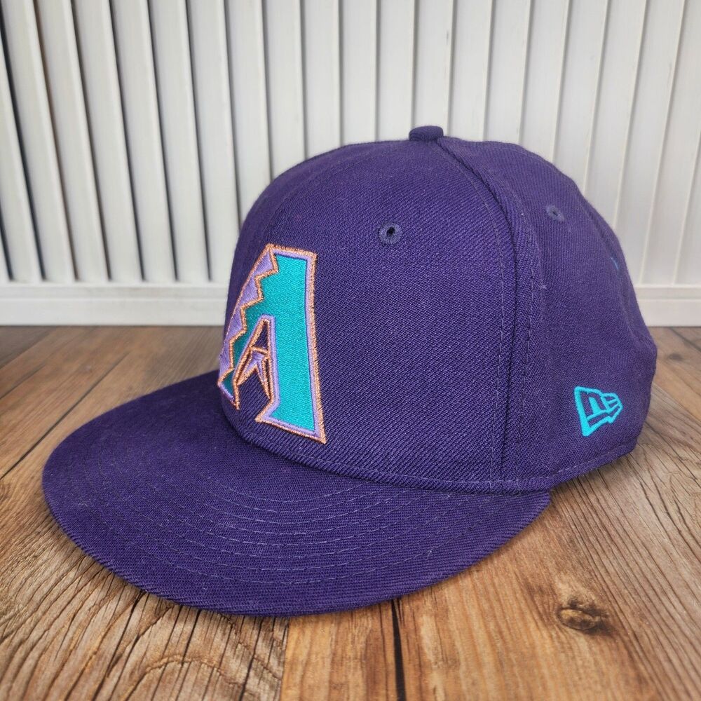 Arizona Diamondbacks New Era 59fifty Fitted Sz 7 5/8 Purple Baseball Hat Cap MLB